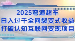 2025弯道超车日入过K全网裂变式收益打破认知互联网变现项目【揭秘】-数智网创