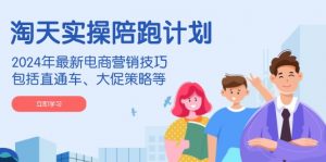 淘天实操陪跑计划,2024年最新电商营销技巧,包括直通车、大促策略等-数智网创