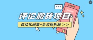 悟空采集评论搬砖_评论搬砖+自动采集【完整攻略】-数智网创