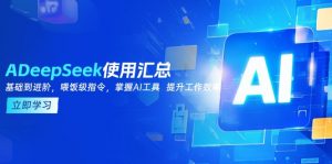 DeepSeek使用汇总，基础到进阶，提示词技巧，掌握AI工具  提升工作效率-数智网创