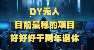 DY无人，目前最稳的项目，矩阵放大边旅游边赚钱，好好好干两年退休-数智网创