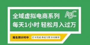 全域虚拟电商变现系列，通过平台出售虚拟电商产品从而获利-数智网创