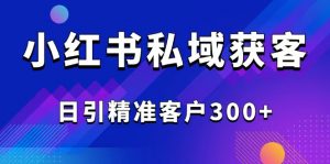 2025最新小红书平台引流获客截流自热玩法讲解,日引精准客户300+-数智网创