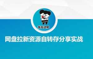 网盘拉新资源自动转存分享实战-数智网创