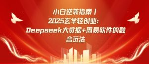 小白逆袭指南,2025玄学轻创业:Deepseek大数据+周易算法的融合玩法-数智网创