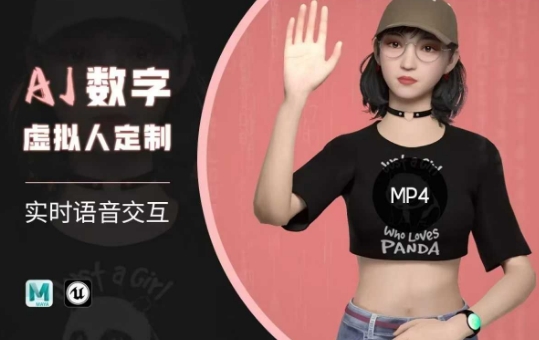 Ai数字人虚拟(智能体)实时语音交互特训营，​自行定制超写实角色AI数字人交互技术-数智网创