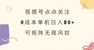 视频号点点关注，0成本单号80+，可矩阵，绿色正规，长期稳定【揭秘】-数智网创
