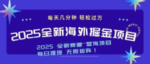 2025最新海外掘金项目 一台电脑轻松日入500+-数智网创