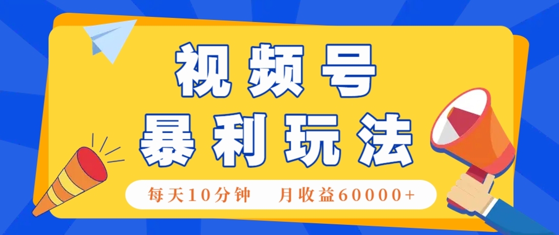 视频号AI赚钱法，每天只需10分钟，月入6万+！(超详细拆解)-数智网创