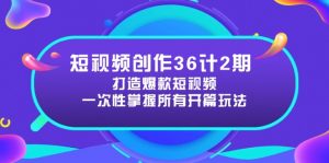 短视频创作36计2期：打造爆款短视频所需的各类开篇技巧，提升视频吸引力-数智网创