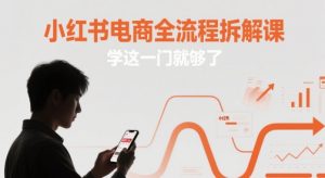 小红书电商全流程拆解课，学这一门就够了-数智网创