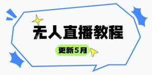 无人直播教程-更新5月，防风技术到话术，选品玩法全解析，打造直播高手-数智网创