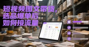 短视频图文带货，选品爆单后如何接流量-数智网创
