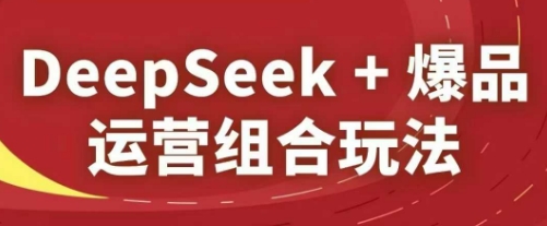 DeepSeek+爆品运营组合玩法，2025淘系精品课-数智网创