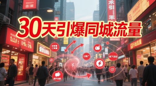 30天引爆同城流量:团购篇 认知篇 流量篇 来客篇 达人篇 老板人设IP篇 投流篇-数智网创