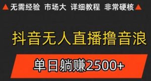抖音无人直播6.0 简单无脑可矩阵 每天两小时轻松躺赚500+-数智网创