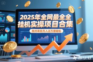 2025年挂机实操项目实操演练，挂机类型，AI直播类型，轻资产创业类型...-数智网创