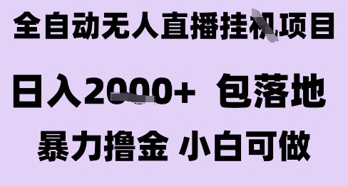 最新全自动抖音无人直播挂G项目,日入2k+ 包落地暴力撸金,小白可做【揭秘】-数智网创