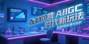 全域运营AIGC时代新玩法，文案封面设计公式，短视频运营SOP-数智网创