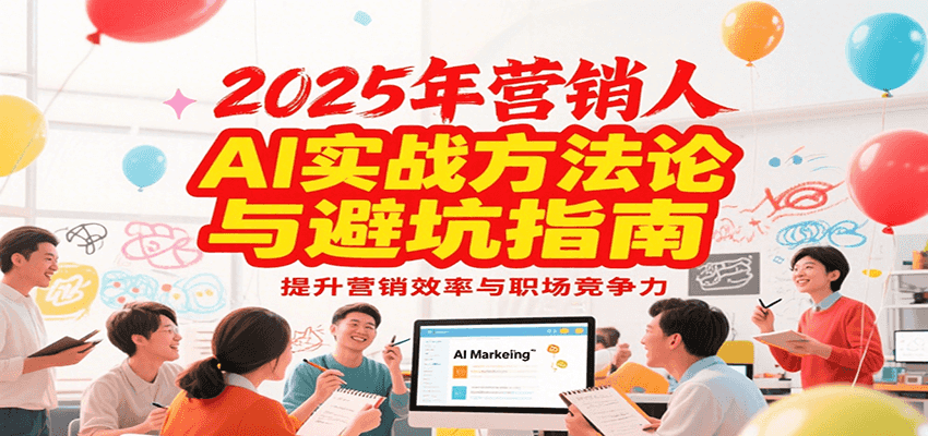 2025年营销实战方法论与避坑指南,利用AI提升营销效率与职场竞争力-数智网创