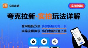 全网最新最细的夸克拉新实拍玩法，夸克搜索实拍详细拆解-数智网创