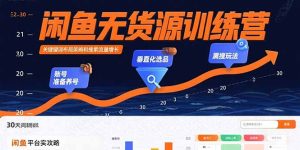 闲鱼无货源训练营:账号准备养号/垂直化选品/黑搜玩法,0基础30天盈利指南-数智网创