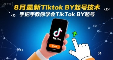 8月最新Tiktok搬运起号技术,手把手教你学会TikTok搬运起号-数智网创