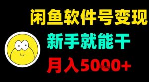 闲鱼软件号变现，新手就能干，月入5k+-数智网创