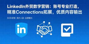 LinkedIn外贸数字营销:账号专业打造,精准Connections拓展,优质内容输出-数智网创