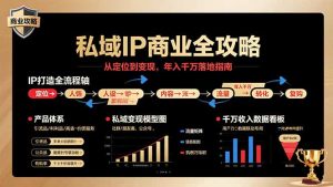 私域IP商业全攻略，从定位到变现，年入千万落地指南-数智网创