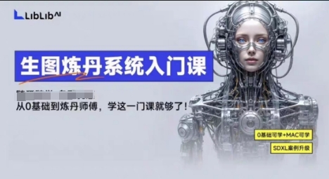 LibLibAI哩布哩布生图炼丹系统入门课,从生图到炼丹,只学这一门就够了-数智网创