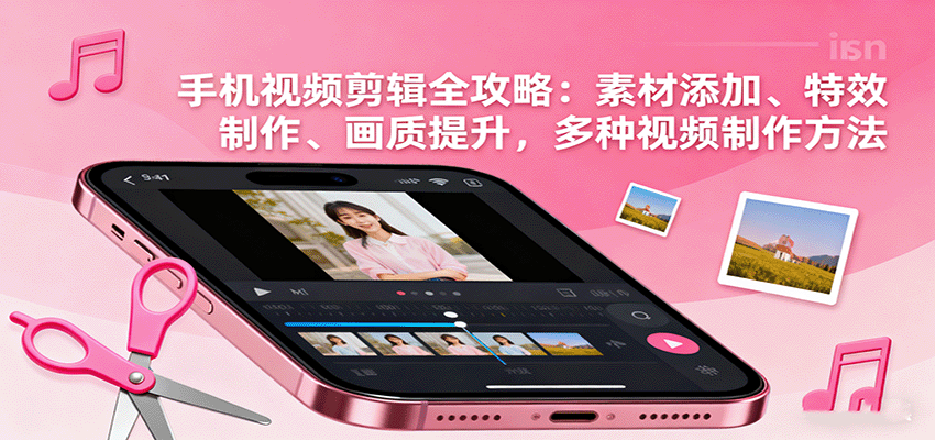 手机视频剪辑全攻略:素材添加、特效制作、画质提升,多种视频制作方法-数智网创