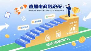 直播电商陪跑班：快速掌握直播电商的核心技能并实现就业/创业目标-数智网创