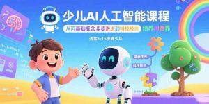 少儿AI人工智能课程:从基础概念逐步深入到核心技术 培养全面的AI素养-数智网创