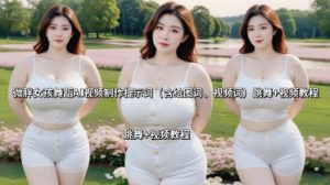 微胖女孩舞蹈AI视频制作提示词(含绘图词、视频词) 跳舞+视频教程-数智网创