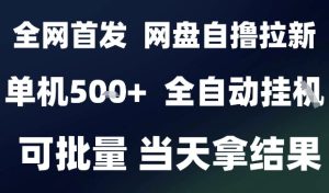 2025最新九月网盘自撸拉新,全自动运行,解放双手,日入5张+,小白可玩,批量操作【揭秘】-数智网创