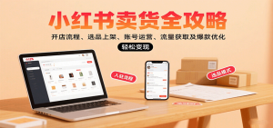 小红书卖货全攻略：开店流程、选品上架、账号运营、流量获取及爆款优化，轻松变现-数智网创