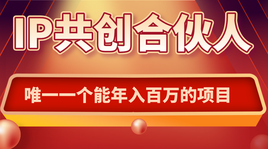 如何通过IP共创合伙人一起合伙“卖项目”-数智网创