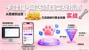 卡哇猫·网站项目，网站搭建与运营以及引流跳转付费-数智网创