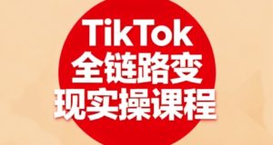 TikTok全链路变现实操课程，全方位助力学员掌握TK变现技能-数智网创
