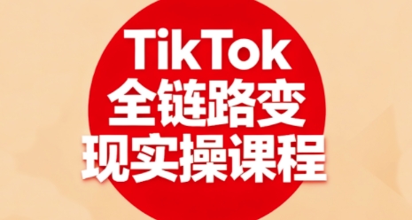 TikTok全链路变现实操课程，全方位助力学员掌握TK变现技能-数智网创
