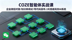 COZE智能体实战课 企业微信对接/知识库调试/零代码发布.3天搭建高效AI系统-数智网创