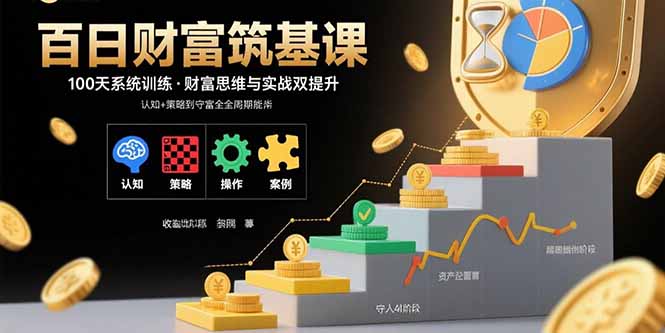 百日财富筑基课：认知+策略+实操+案例拆解  实现从创富到守富全周期能力-数智网创