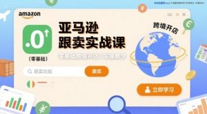 亚马逊跟卖实战课，零基础跨境开店实操教学-数智网创