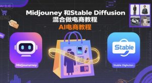 Midjourney和Stable Diffusion混合做电商教程-ai电商教程-数智网创
