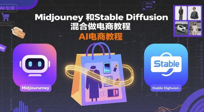 Midjourney和Stable Diffusion混合做电商教程-ai电商教程-数智网创