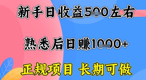 全年可变现项目，收益高无门槛，正规项目，长期可做，一天收益1k+一台电脑在家创业【揭秘】-数智网创