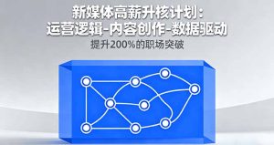 新媒体高薪升核计划:运营逻辑-内容创作-数据驱动,提升200%的职场突破-数智网创