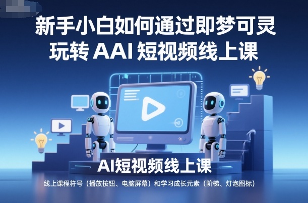 新手小白如何通过即梦可灵玩转AI短视频线上课-数智网创