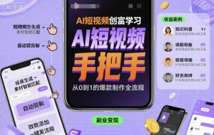 AI短视频创富学习，手把手教会你制作AI短视频-数智网创